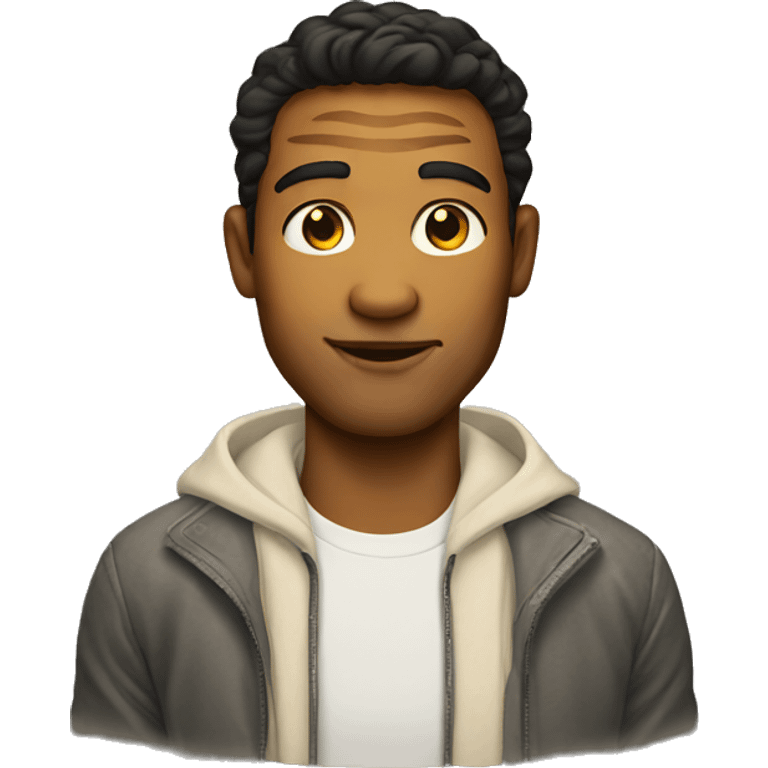 Tiger with light skinned man emoji