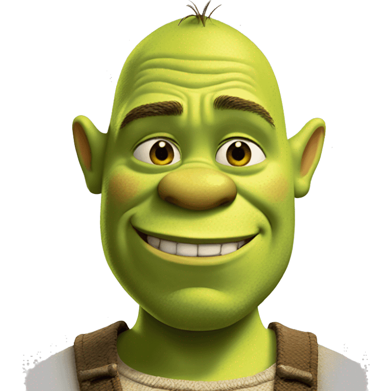 Shrek smirking emoji