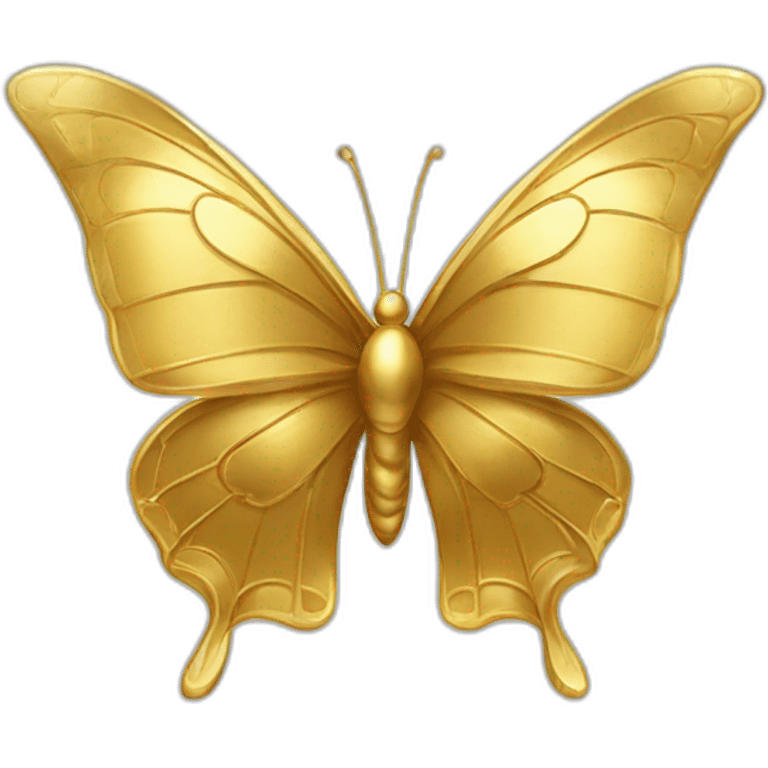 un golden con alas de mariposa emoji