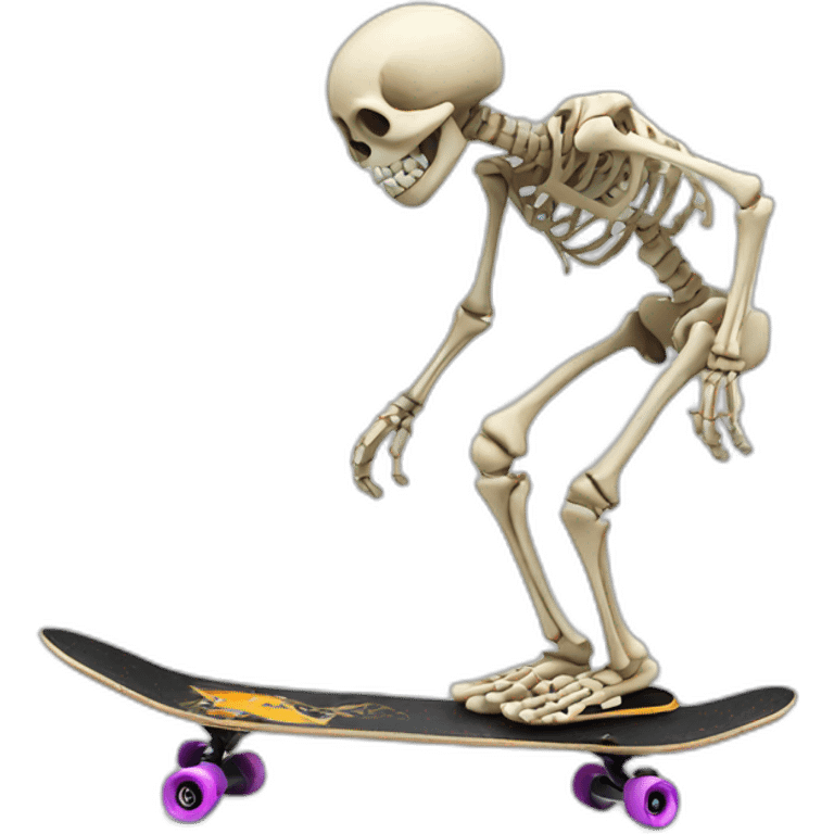 skeleton skateboard emoji