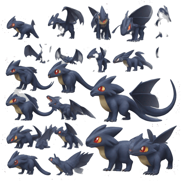 pokémon Nargacuga Fakemon shiny full body emoji