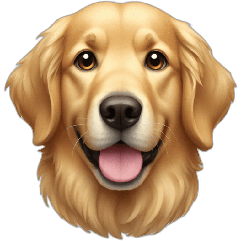 a older golden retriever  emoji