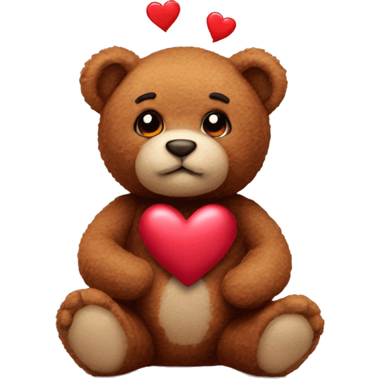 realistic Valentine's teddy  emoji