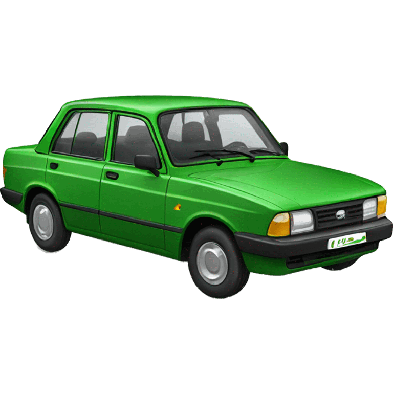 Lada 2115 green car emoji