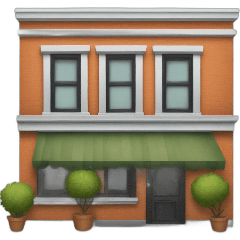 restaurant façade emoji