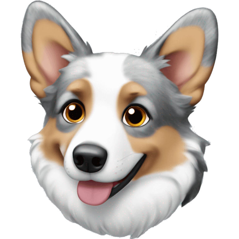 blue merle corgi  emoji