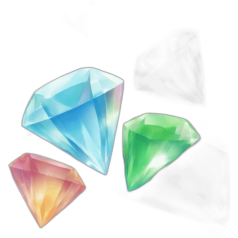 Rainbow diamond emoji