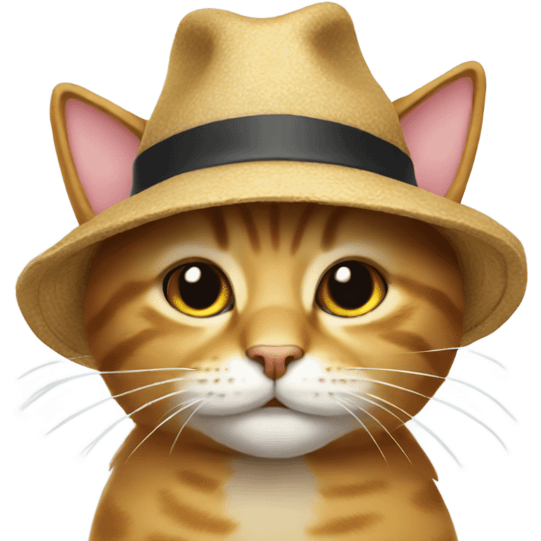 cat wearing a hat emoji