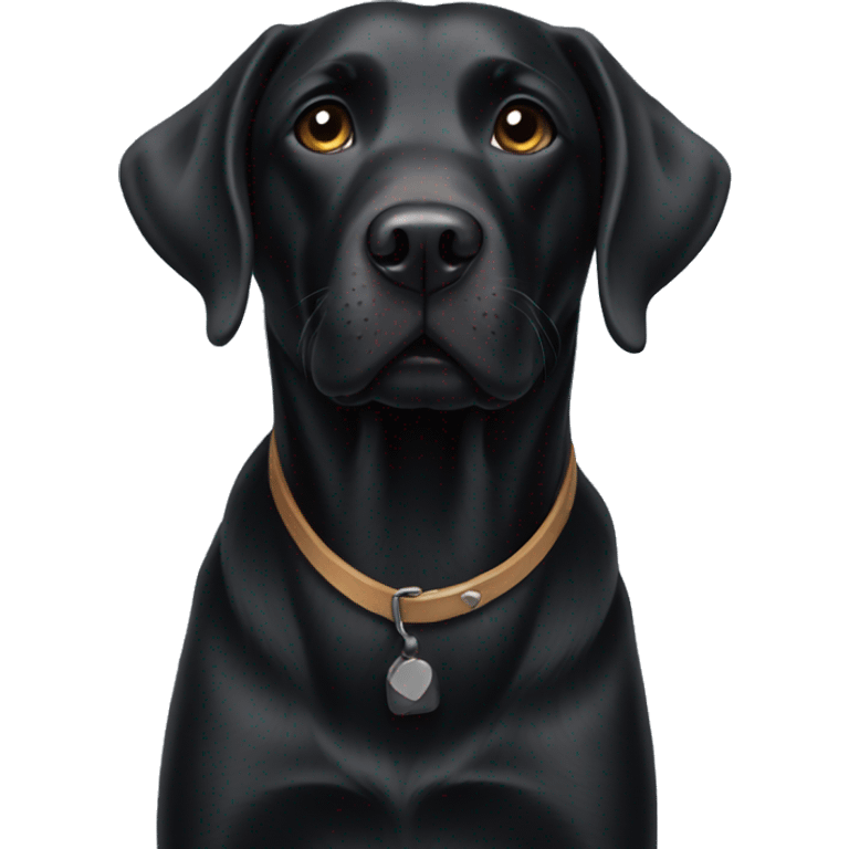 Black Labrador  emoji