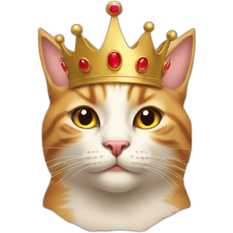 cat with crown emoji