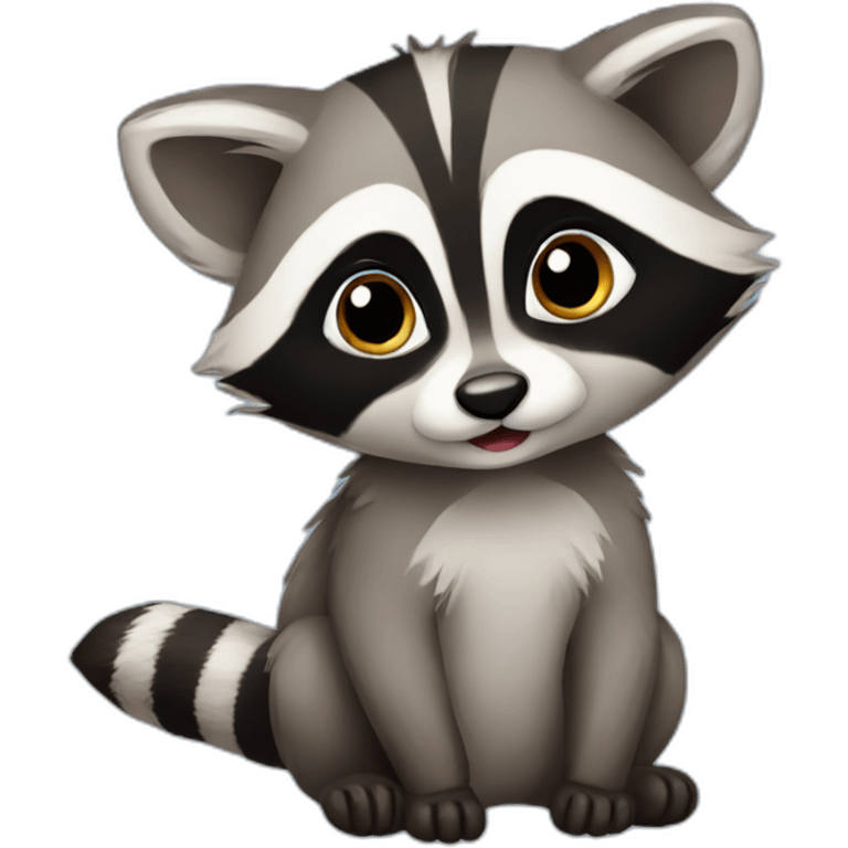 baby raccoon emoji