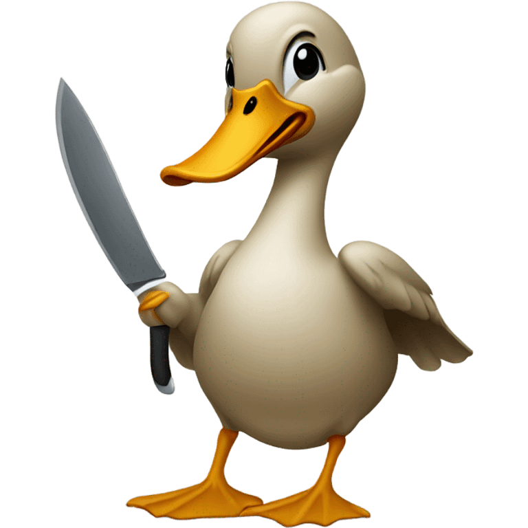 Duck with knife  emoji