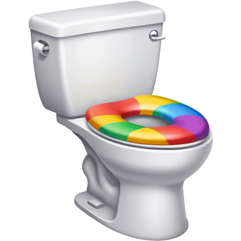 rainbow Poop toilet emoji