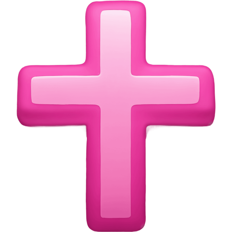 Pink cross mark emoji