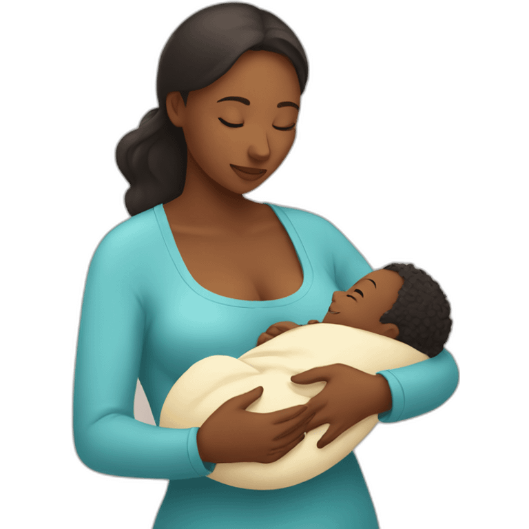 mother breastfeeds the baby emoji