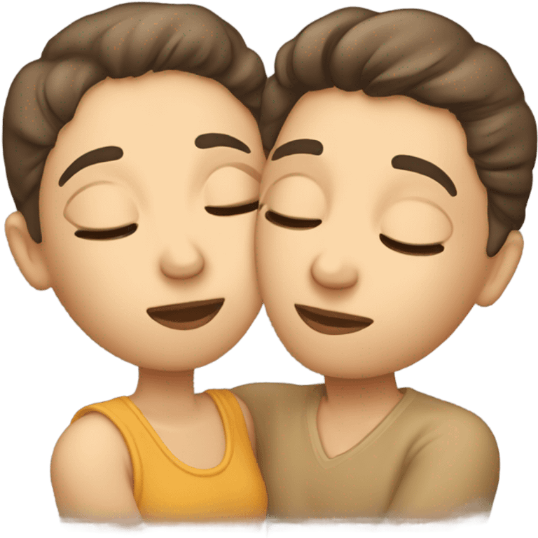 A couple kissing  emoji