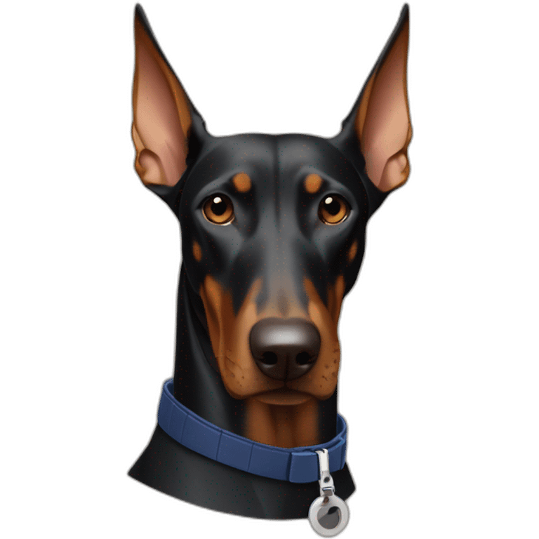 Doberman with Lacoste binnie emoji