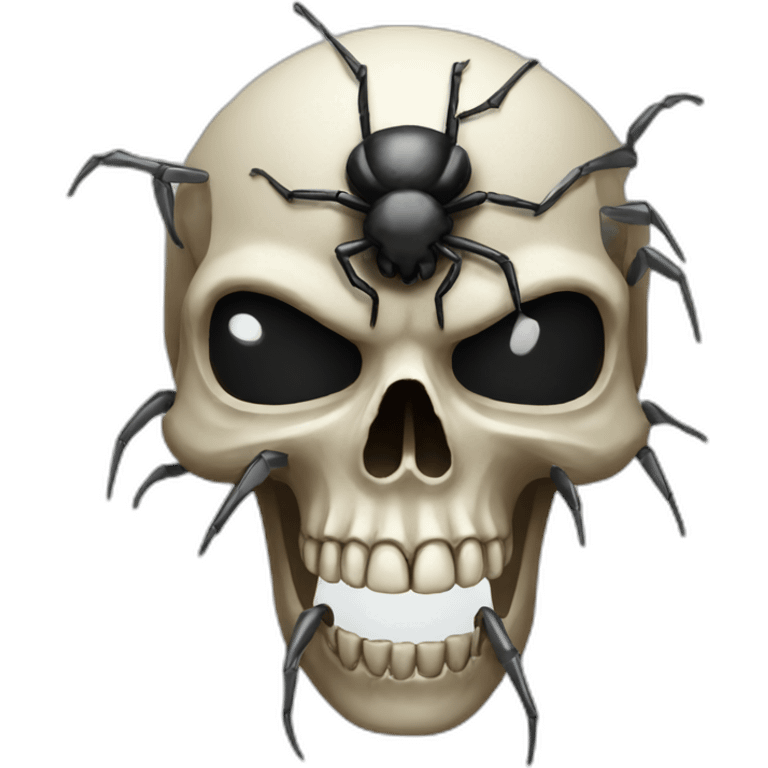 skull spider emoji