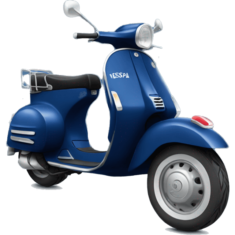 dark blue vespa bike emoji