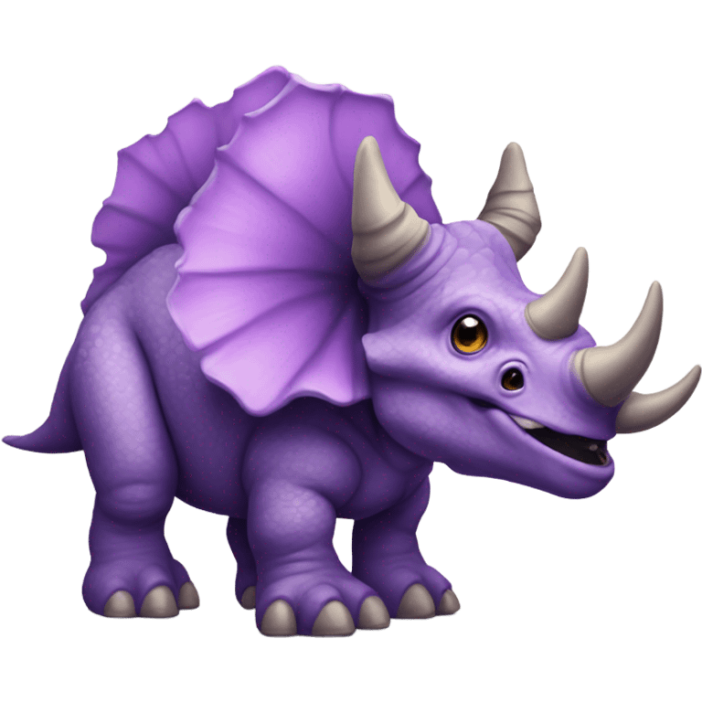 Purple triceratops  emoji