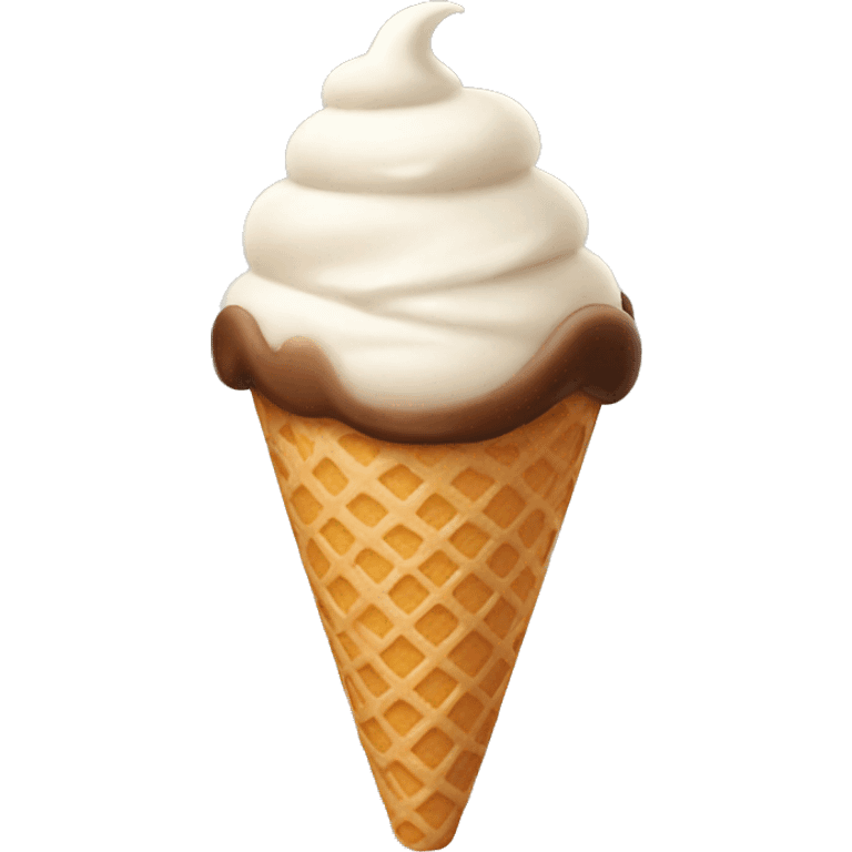 A ice cream cone emoji