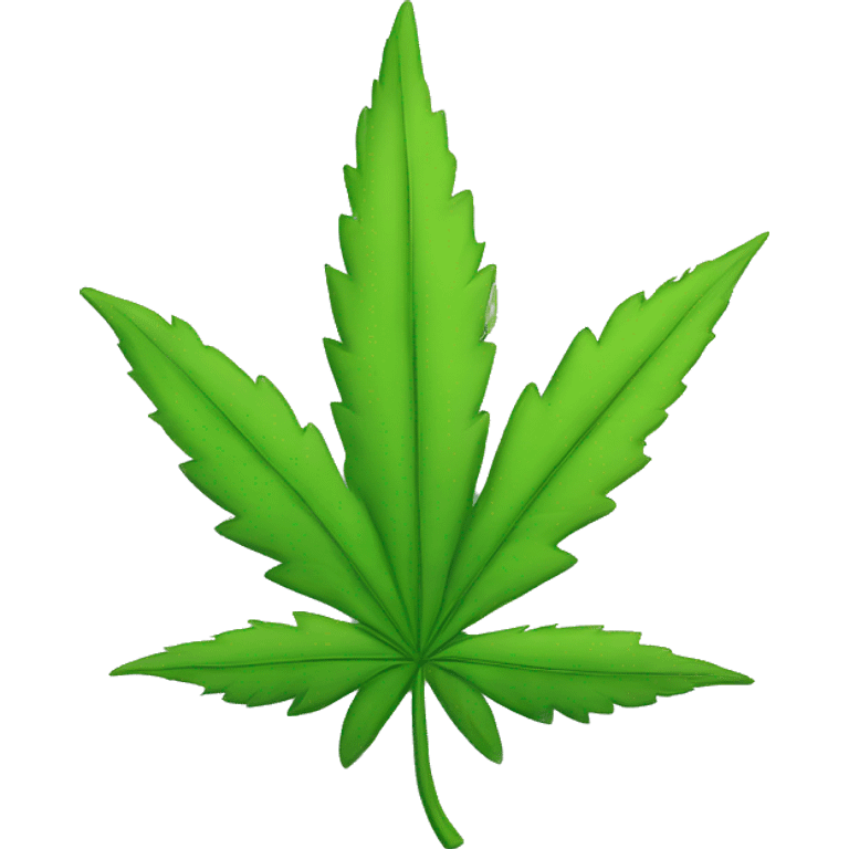 Weed leaf sleepy emoji