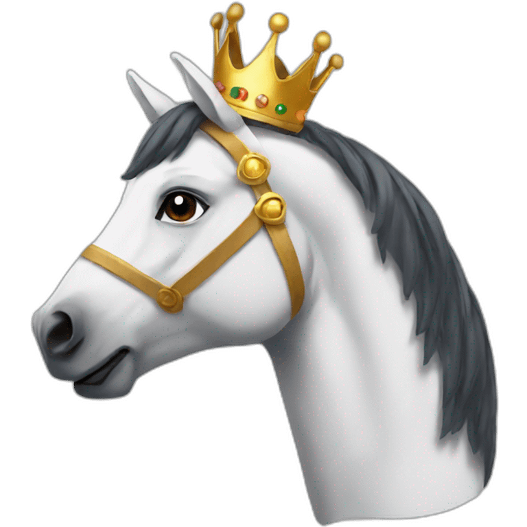 Horse with a crown  emoji