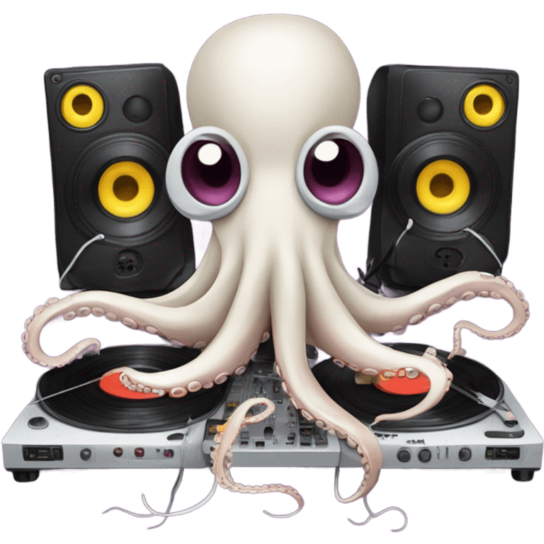 DJ octopus  emoji