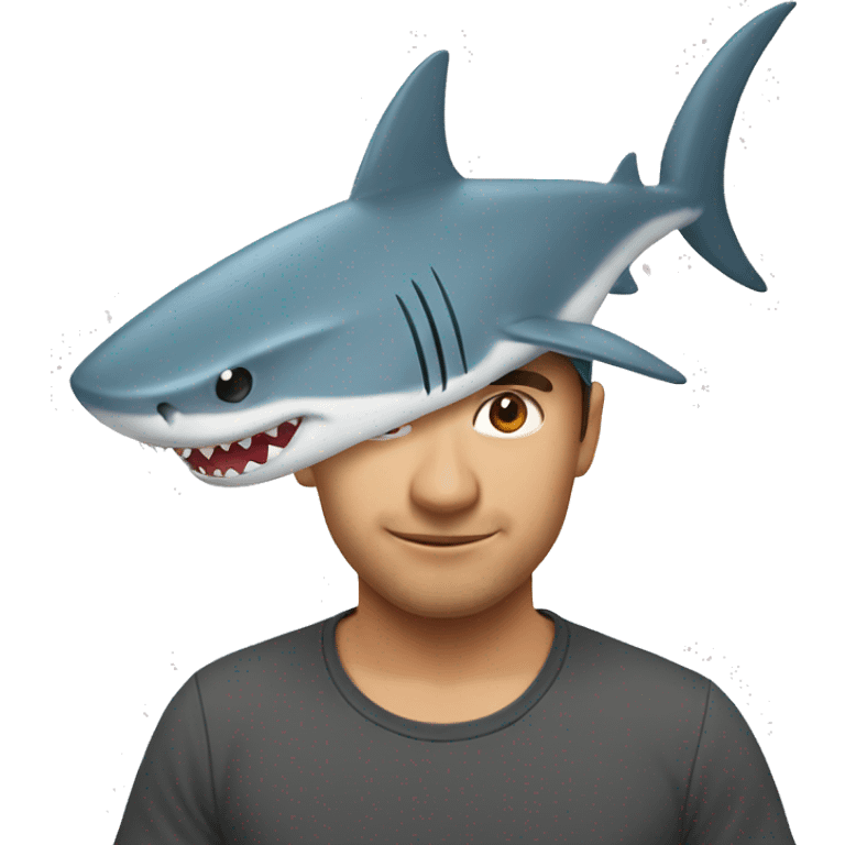 Shark hat emoji