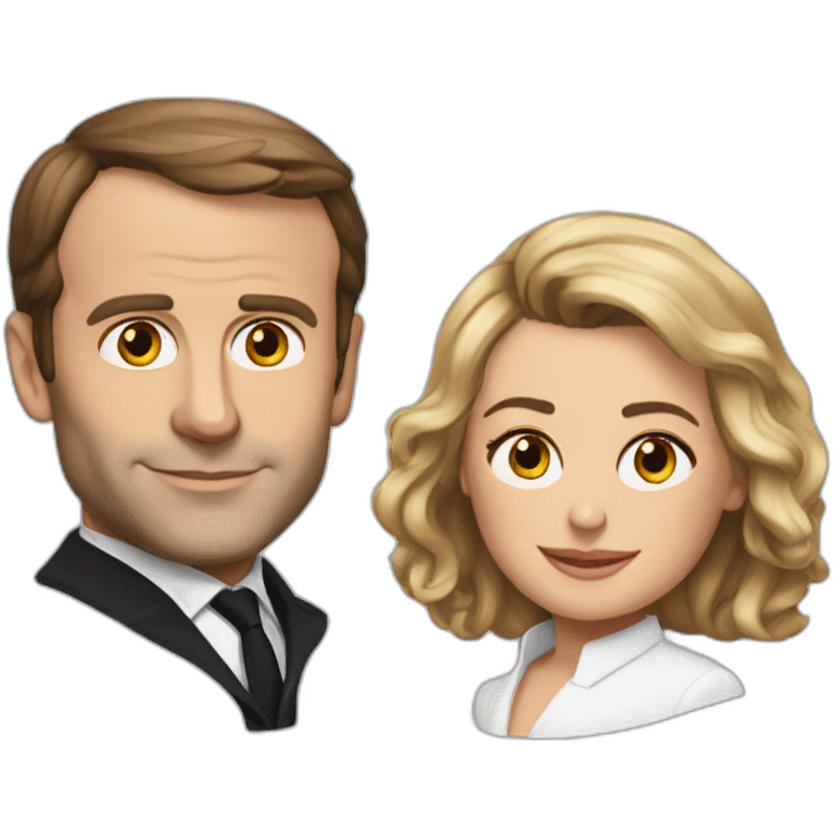 Macron & Brigitte emoji