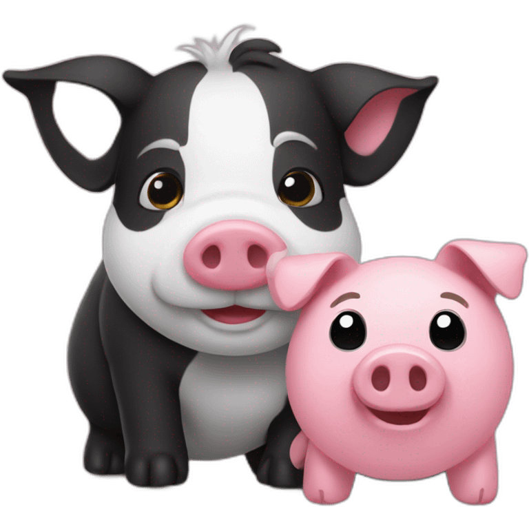 Pand and pig emoji