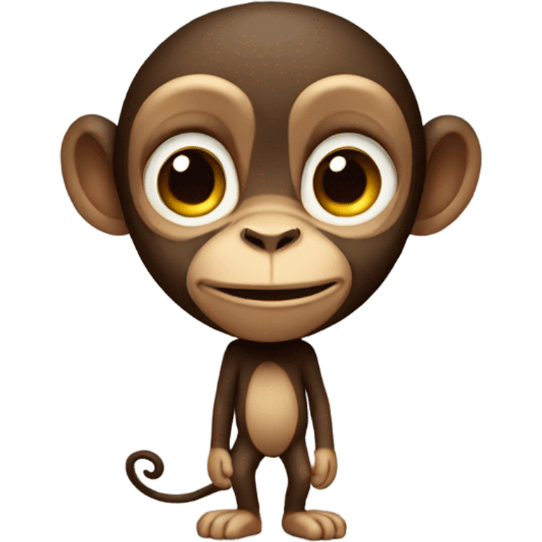 Skinny monkey  emoji