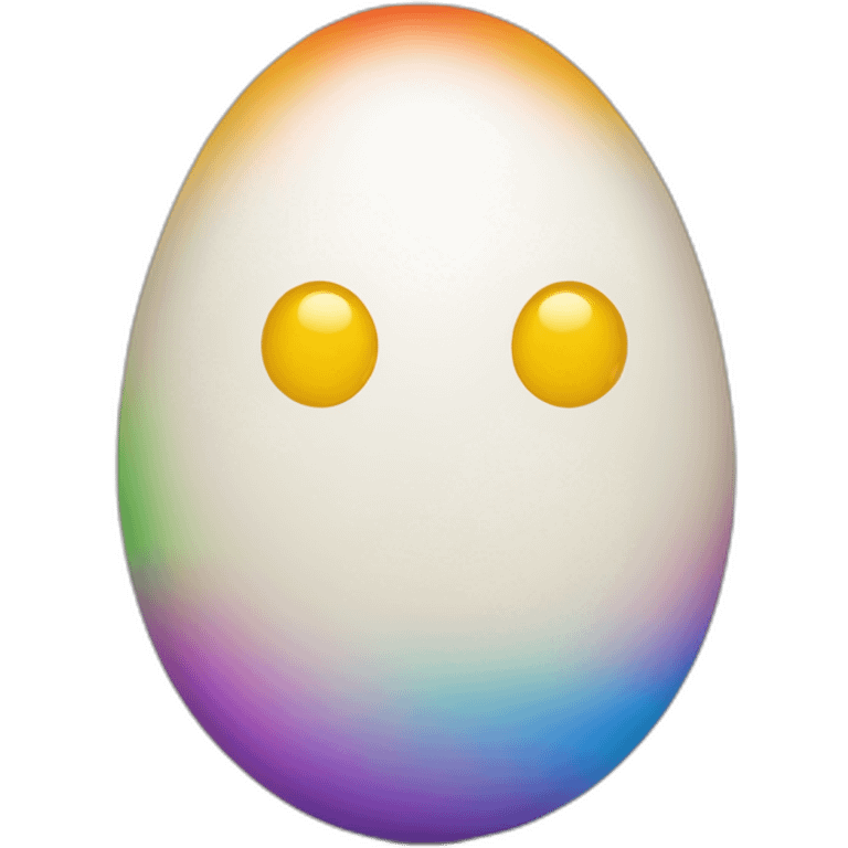 Oeuf multicolore emoji