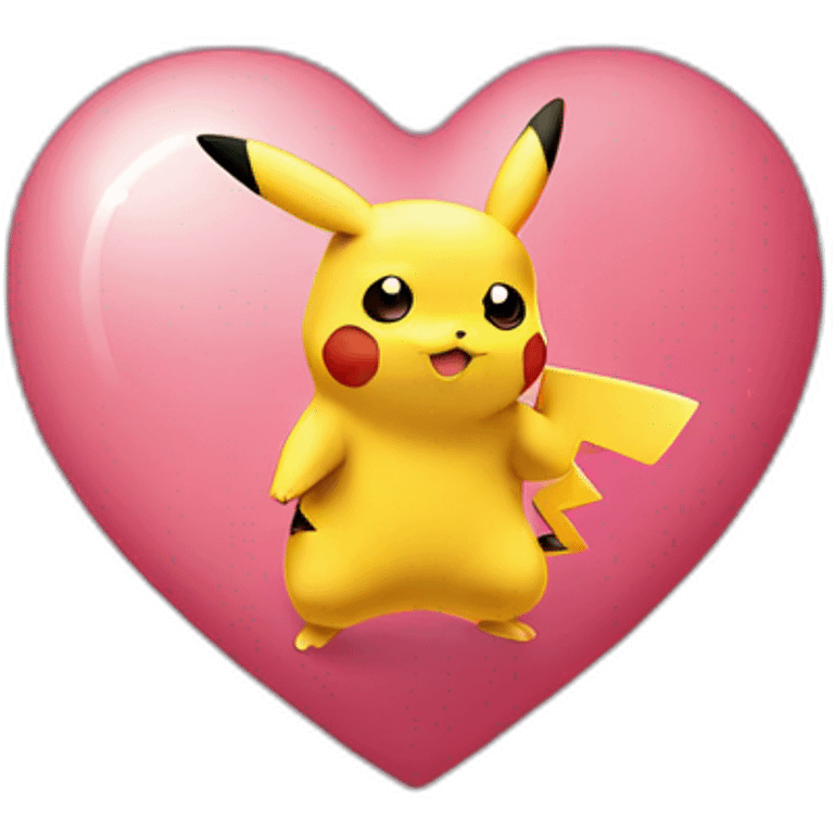 Pikachu heart emoji