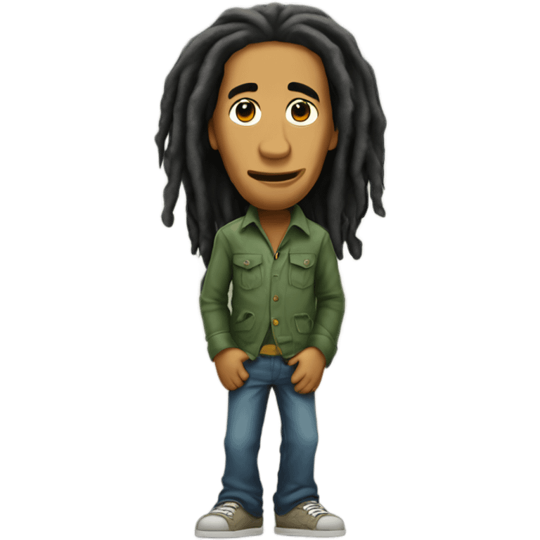 Bob Marley standing  emoji