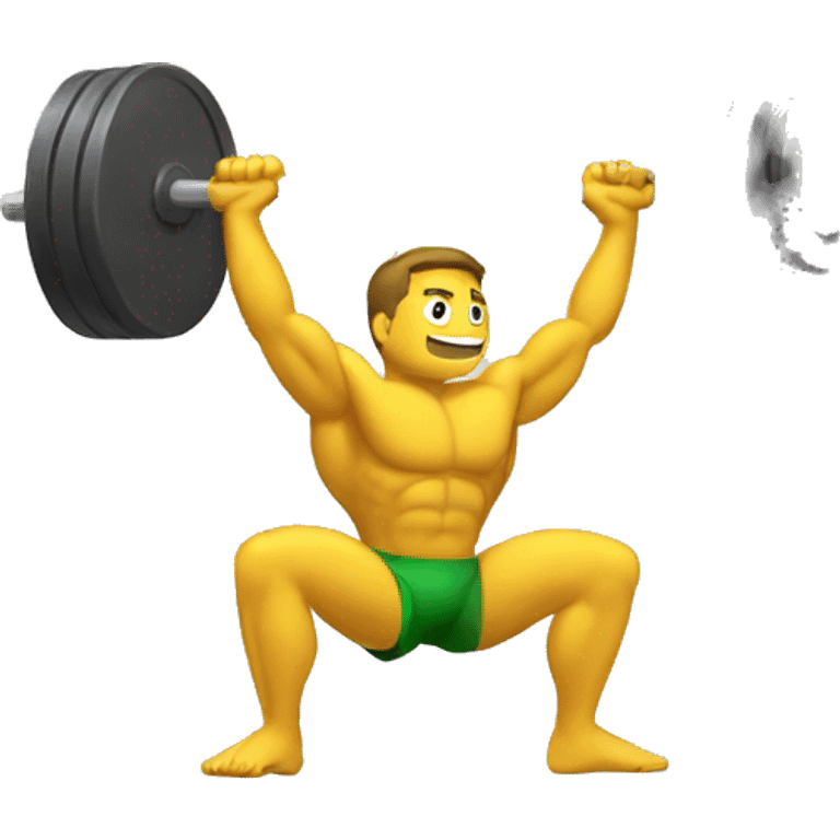 lifting weights emoji