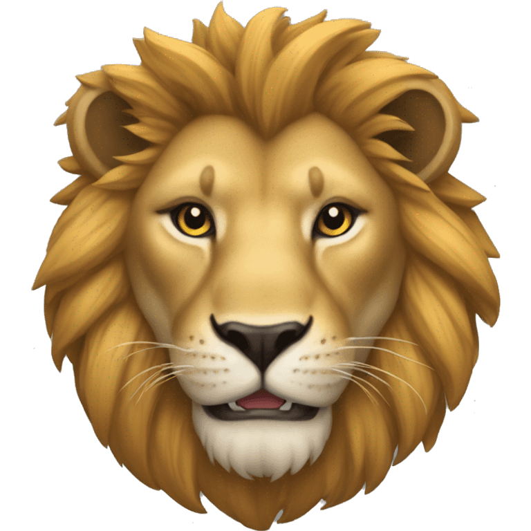 Un lion enrager avec des cornes emoji