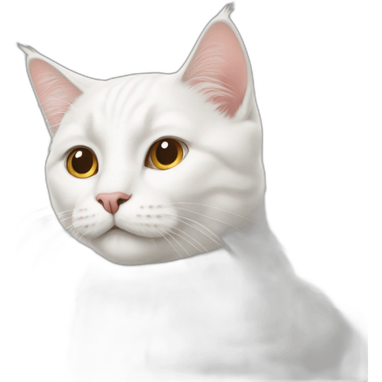 white cat scottish emoji