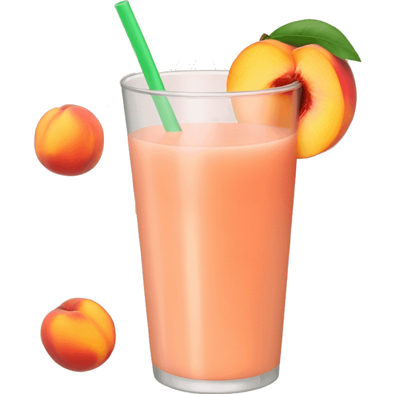 Peach drink emoji