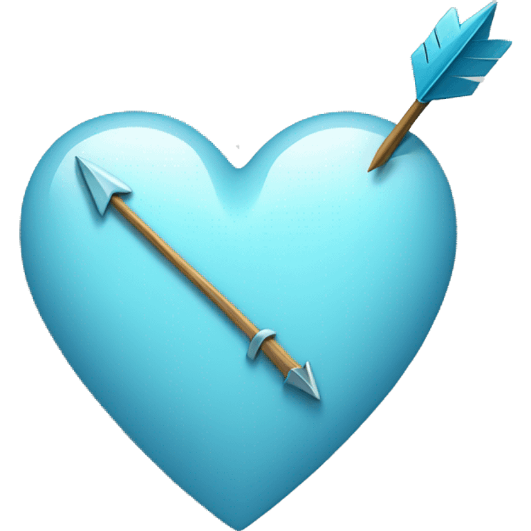 pale blue heart with arrow emoji