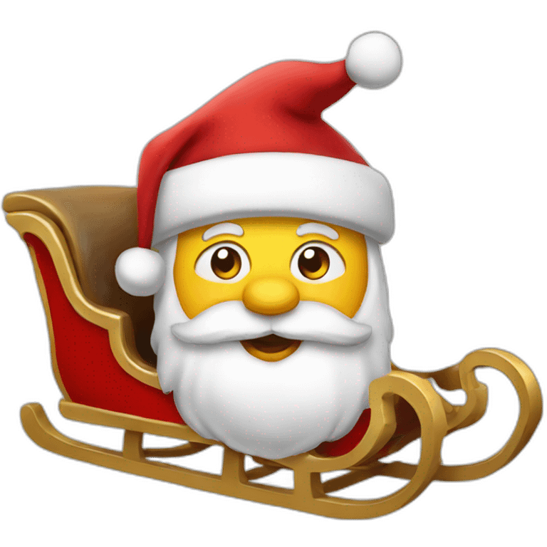 sleigh santa emoji