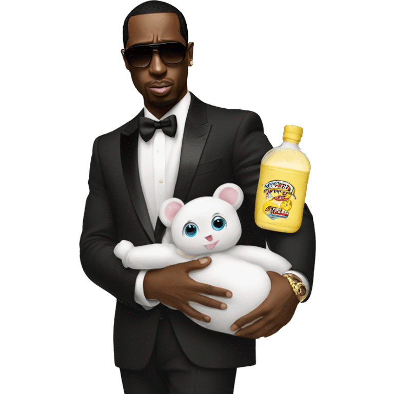 P diddy holding baby oil  emoji