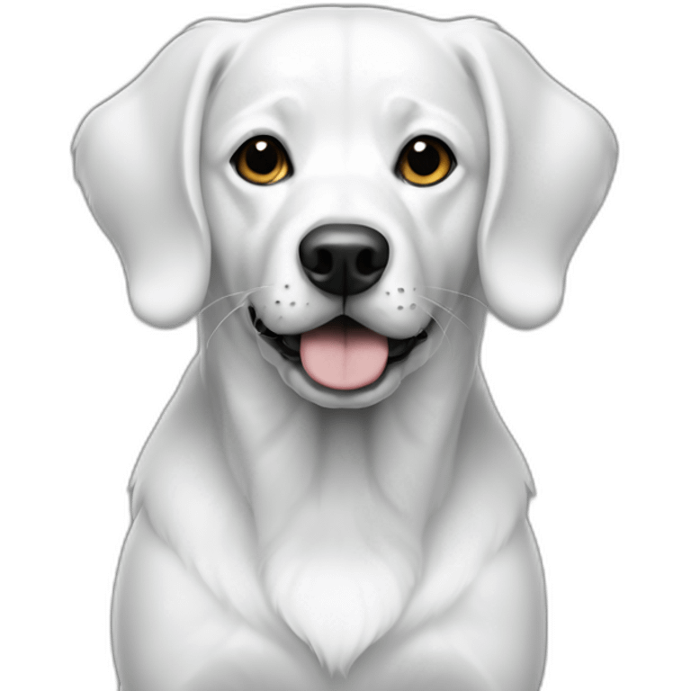 dog american stanford black and white emoji