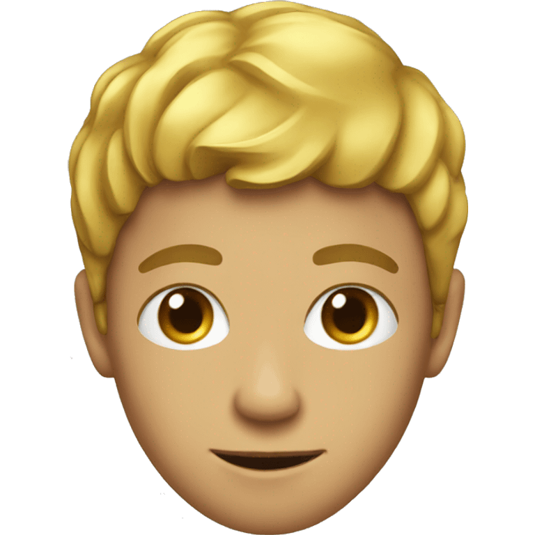 Golden ball boy emoji