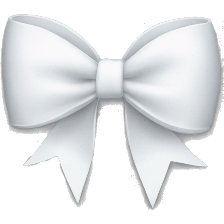 A white bow emoji