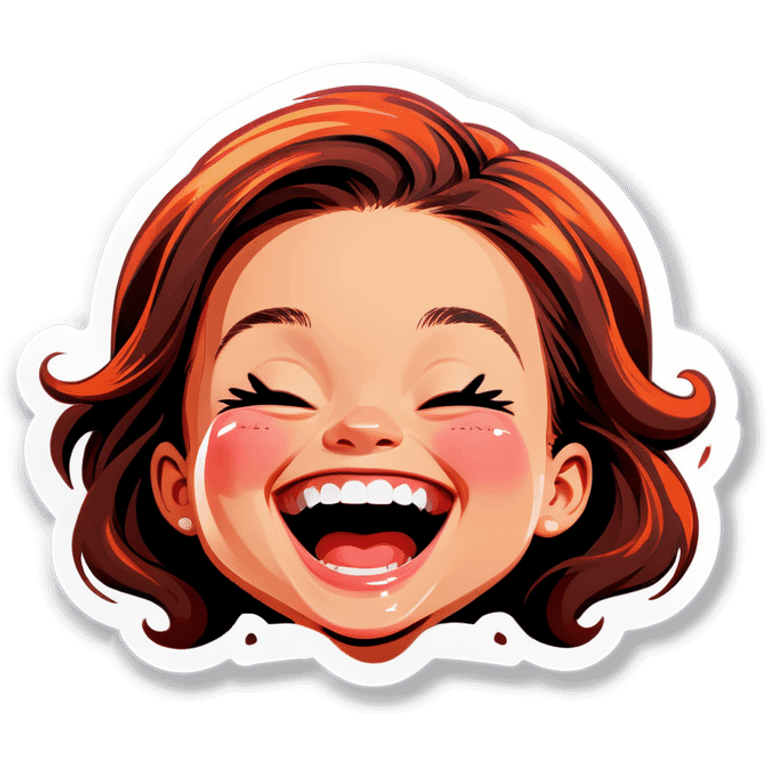 Girl laughing emoji