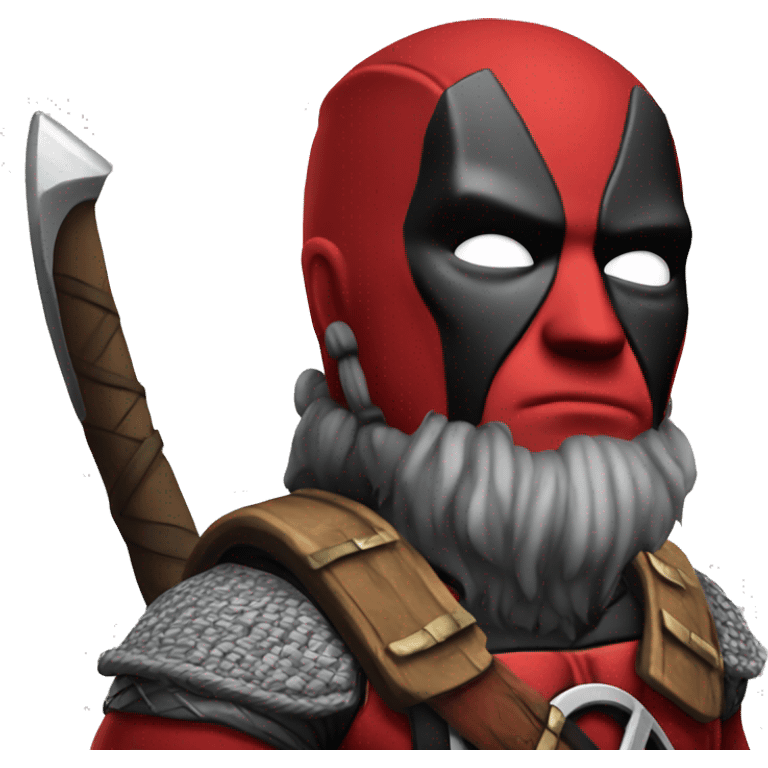 Deadpool Viking costume emoji