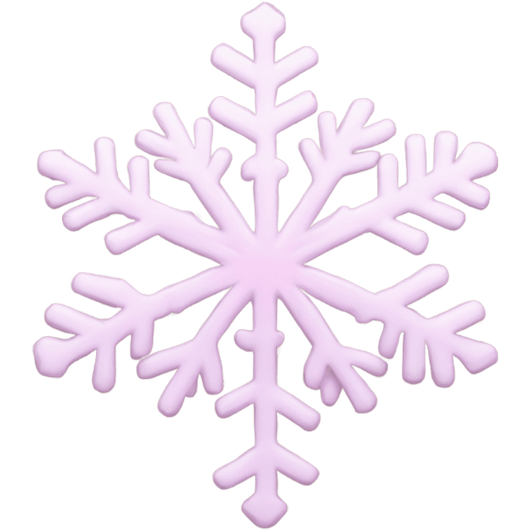 Light pink snowflake emoji