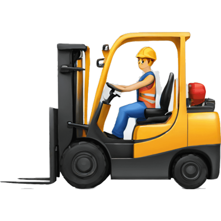 Forklift operator emoji