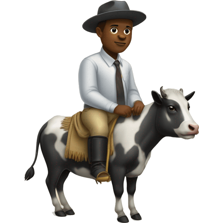 Tshisekedi sur une vache emoji